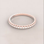 Eternity Ring No.65 in Rose Gold - Diamond/CZ - Roelavi