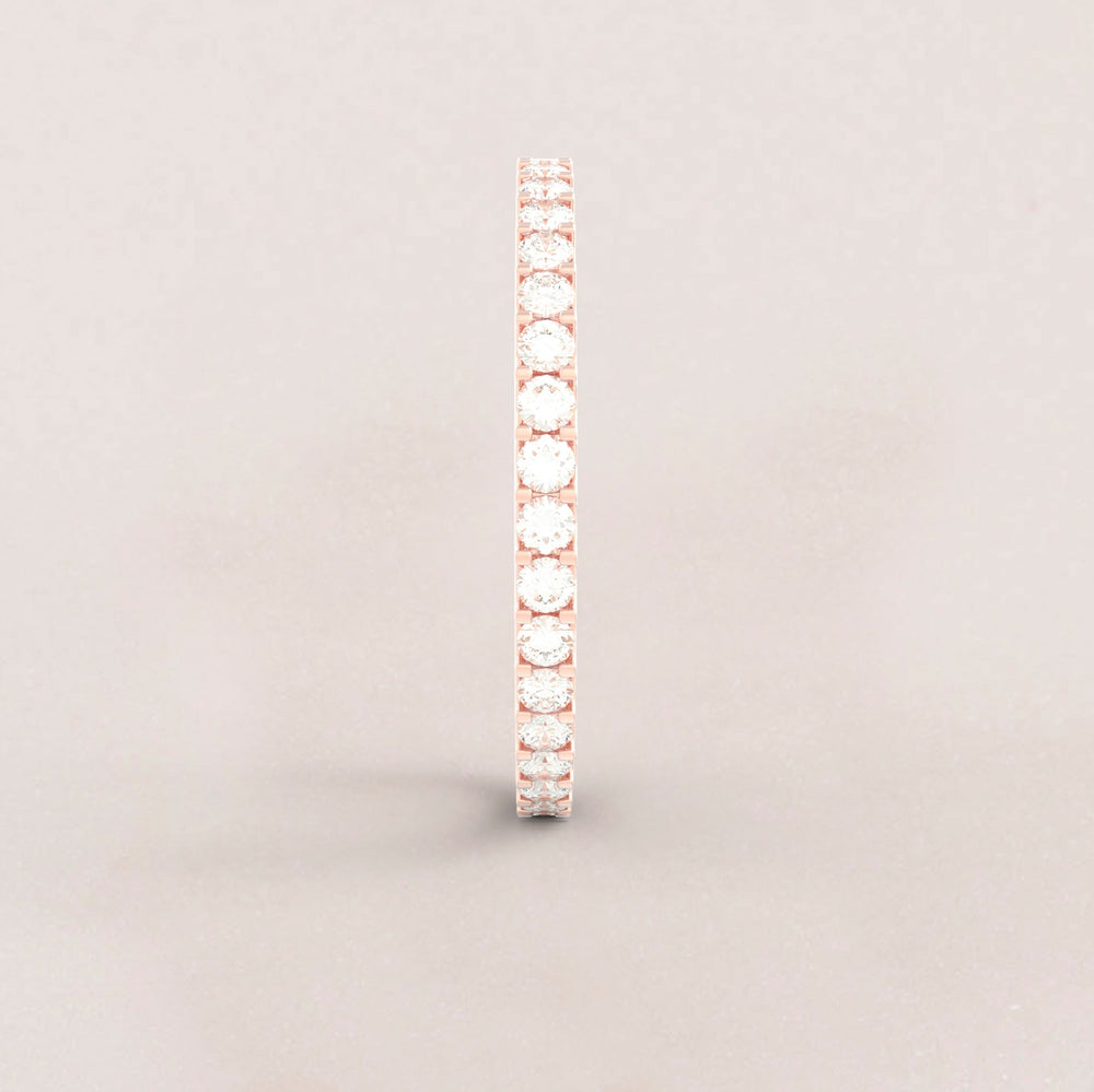 Eternity Ring No.65 in Rose Gold - Diamond/CZ - Roelavi