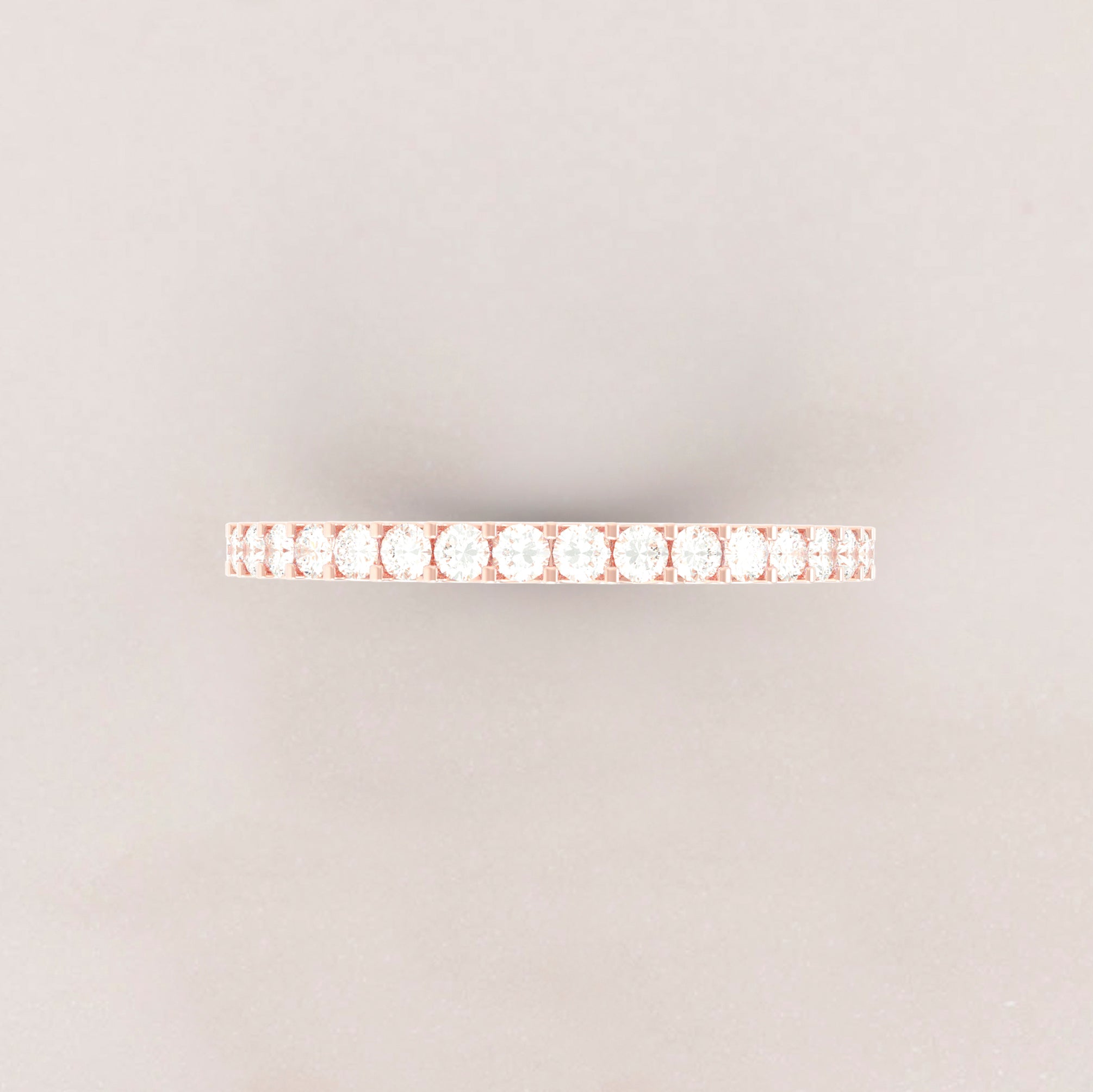Eternity Ring No.65 in Rose Gold - Diamond/CZ - Roelavi