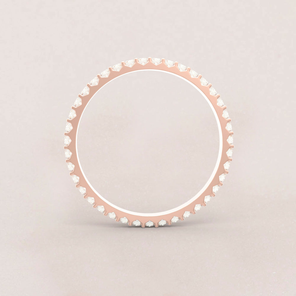 Eternity Ring No.65 in Rose Gold - Diamond/CZ - Roelavi