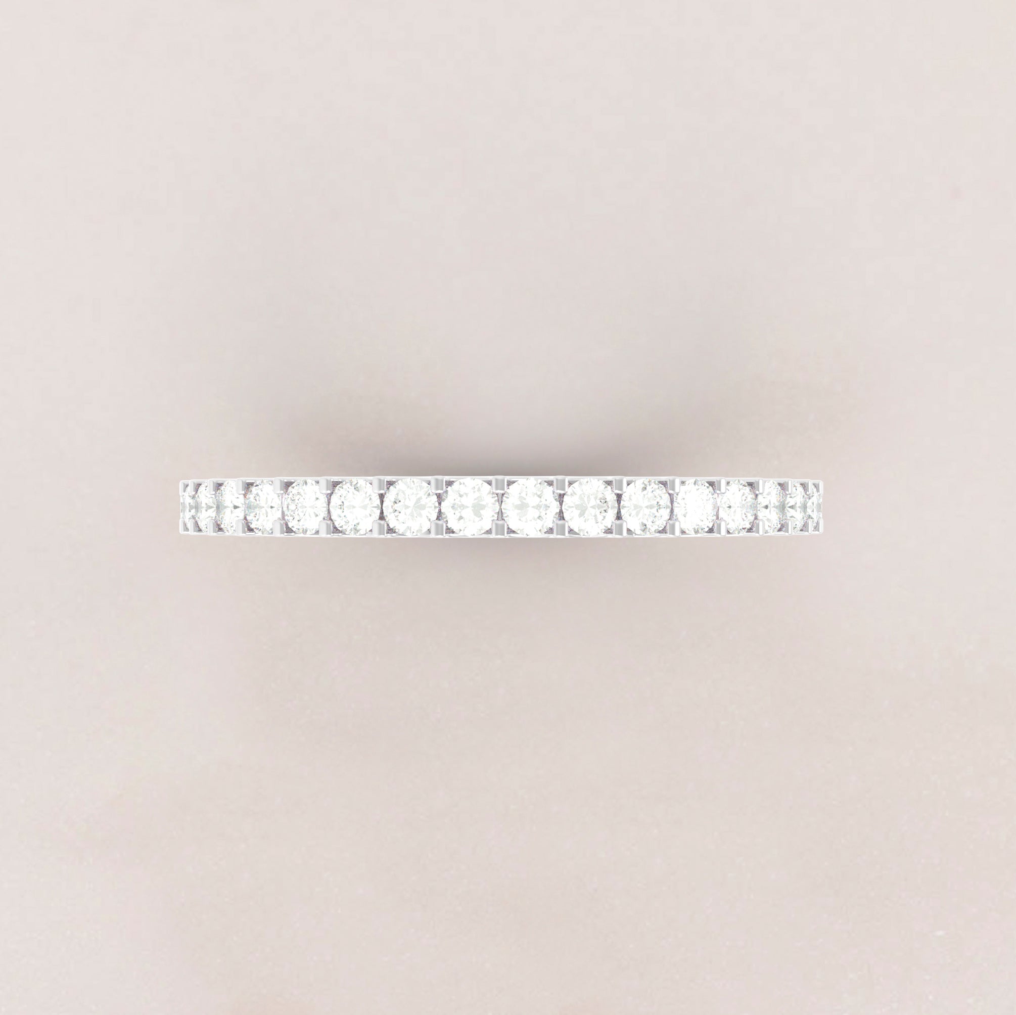 Eternity Ring No.65 in White Gold - Diamond/CZ - Roelavi