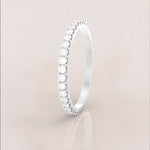 Eternity Ring No.65 in White Gold - Diamond/CZ