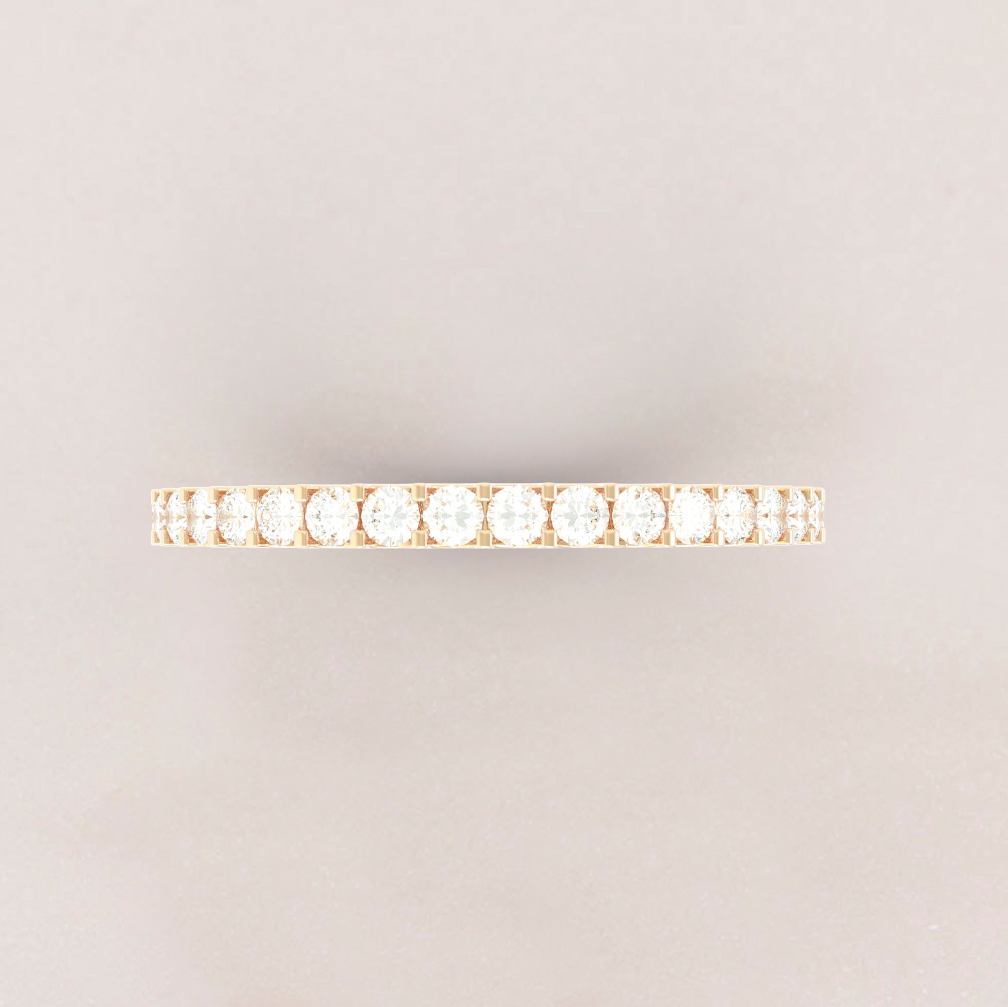 Eternity Ring No.65 in Yellow Gold - Diamond/CZ - Roelavi