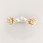 Flower Tiara Wedding Ring No.9 in Yellow Gold - Diamond