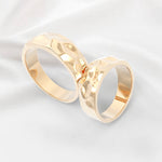 Unique Earthy Wedding Ring No.60 in Yellow Gold - Separate Ring