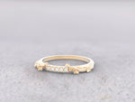 Unique Flower Buds Tiara Wedding Ring No.70 in Yellow Gold - Diamond