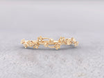 Unique Flowers and Buds Wedding Ring No.69 in Yellow Gold - Roelavi