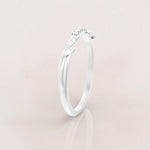 Unique Leaves Tiara Wedding Ring No.64 in White Gold - Diamond - Roelavi